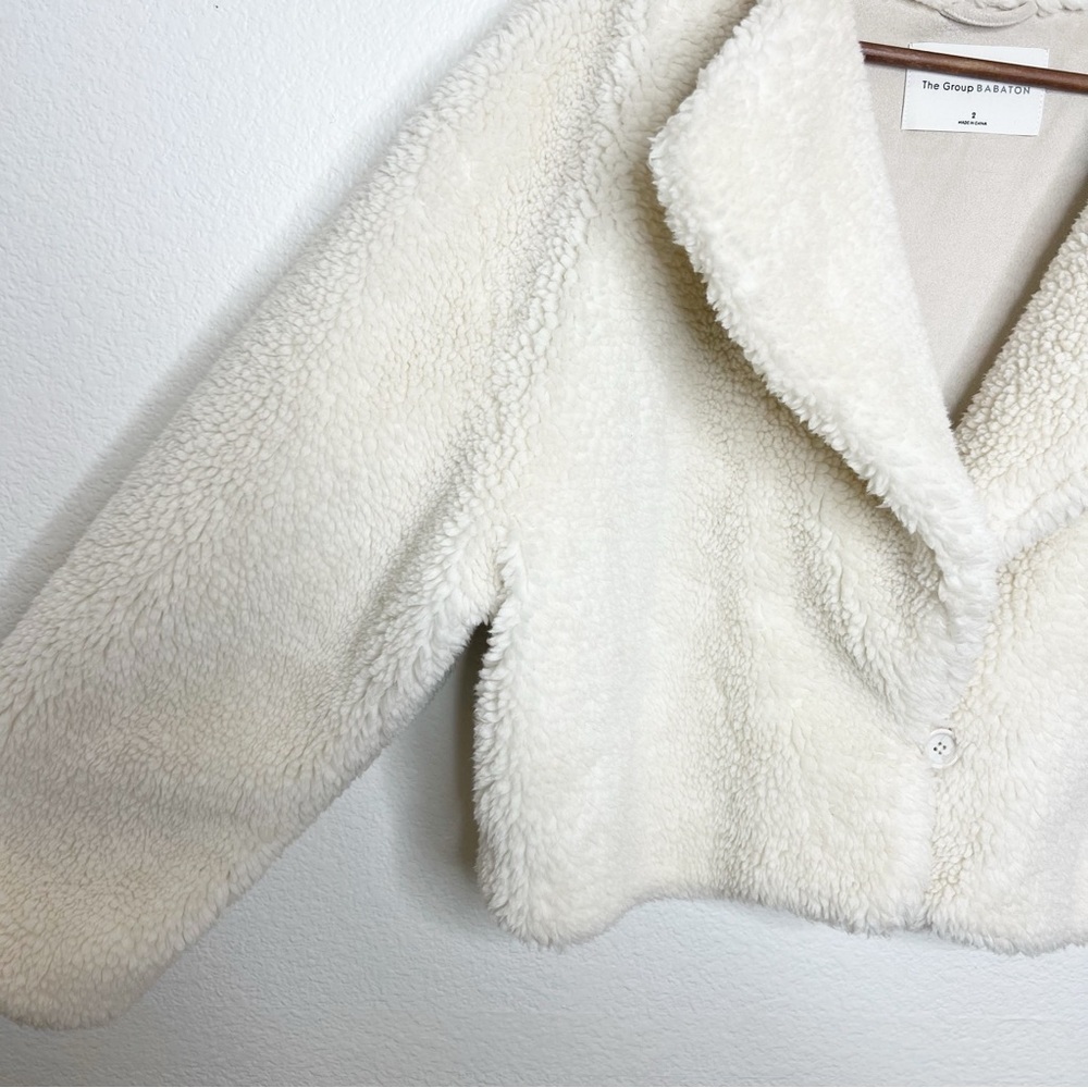 The Group by Babaton Aritzia Sherpa Teddy Jacket Size 2 - Picture 3 of 9